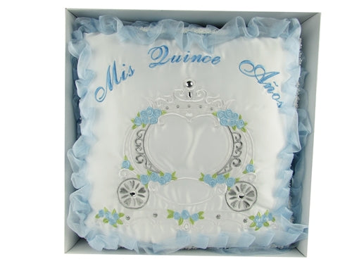 Load image into Gallery viewer, Premium - &quot;MIS QUINCE ANOS&quot; - Kneeling Pillow - Coach Design (1 Pc)
