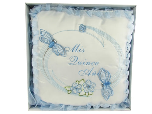 Load image into Gallery viewer, Premium - &quot;MIS QUINCE ANOS&quot; - Kneeling Pillow - Dragonfly Design (1 Pc)
