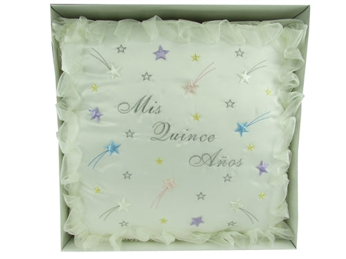 Premium - "MIS QUINCE ANOS" - Kneeling Pillow - Stars Design (1 Pc)