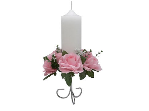 Load image into Gallery viewer, 4.5&quot; Silver Metal Single Candle Holder w/ Pronged Legs (12 Pcs)
