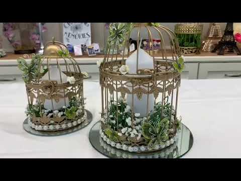 Load and play video in Gallery viewer, Wire Bird Cage - SMALL - Set of 2 (1 Set)
