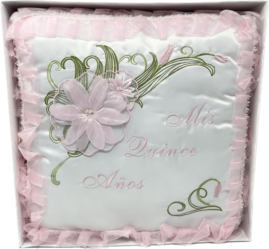 "MIS QUINCE ANOS" - Kneeling Pillow - Tigerlily Design (1 Pc)