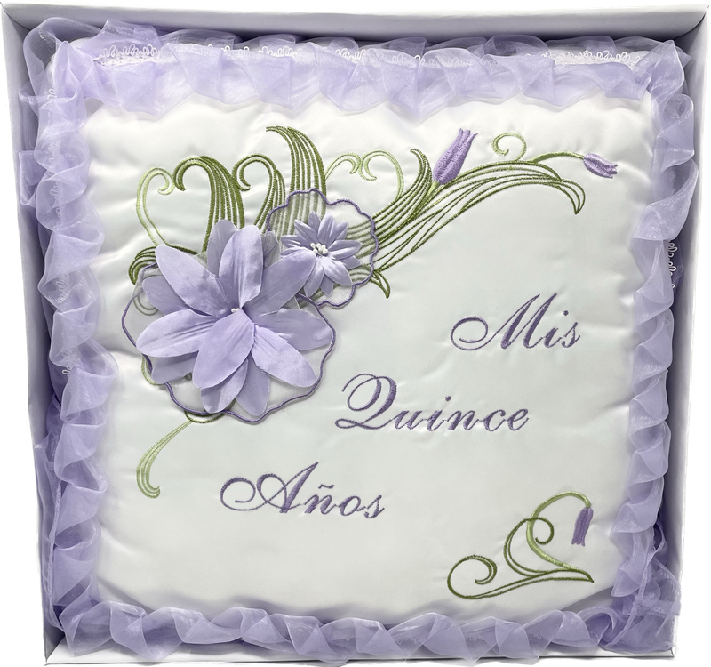 Load image into Gallery viewer, &quot;MIS QUINCE ANOS&quot; - Kneeling Pillow - Tigerlily Design (1 Pc)

