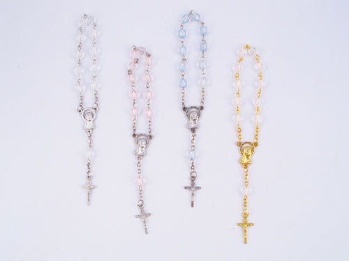 Load image into Gallery viewer, 5&quot; Miniature Rosary Favors - Round Bead (Higher Quality) (12 Pcs)
