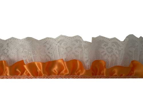 Load image into Gallery viewer, 2&quot; Satin &amp; Lace Trim - Large (5 Yds)
