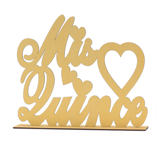 Quinceañera Wood Centerpiece (1 Pc)