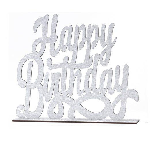 Happy Birthday Wood Centerpiece (1 Pc)