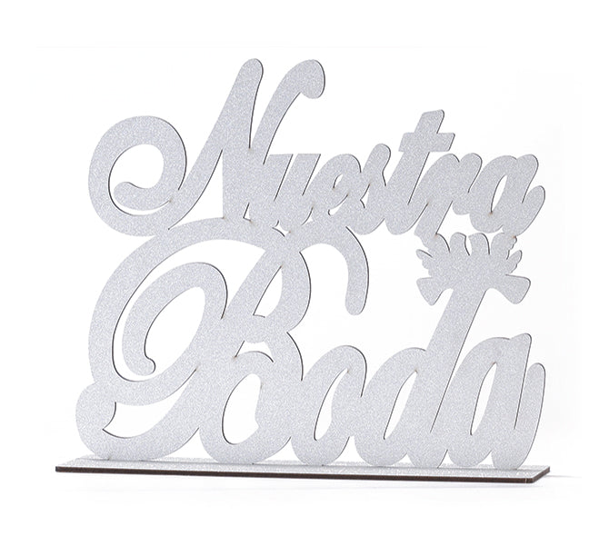 Load image into Gallery viewer, Nuestra Boda Wood Centerpiece (1 Pc)
