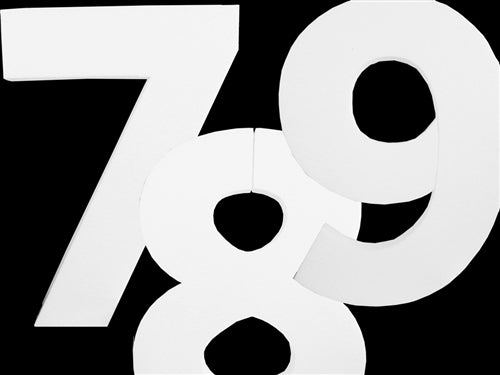 12" Smooth Foam Numbers (1 Pc)