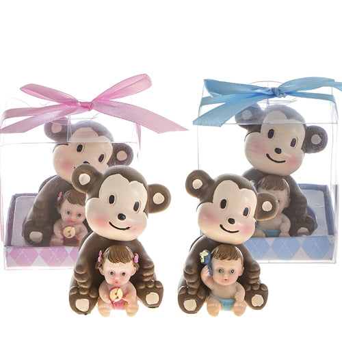 Load image into Gallery viewer, Safari Theme Baby Shower Favor - MONKEY (With Designer Gift Box) (12 Pcs)
