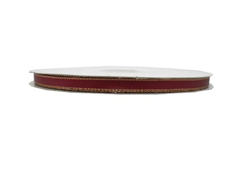 1/4" Satin Ribbon w/ Metallic Edges (50 Yds)