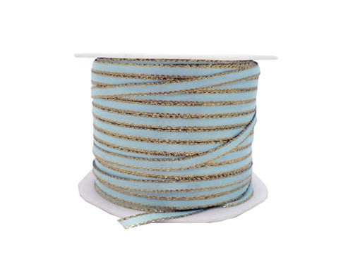 Load image into Gallery viewer, 1/8&quot; Satin Ribbon w/ Metallic Edges (50 Yds)
