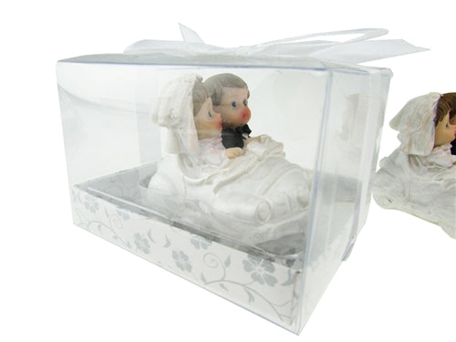 3.25" Wedding Couple in Buggy Favor (With Gift Box) (12 Pcs)
