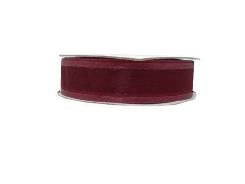 Load image into Gallery viewer, 7/8&quot; Shimmering Sheer Organza Ribbon w/ Satin Edges (25 Yds)
