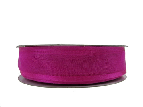 Load image into Gallery viewer, 7/8&quot; Shimmering Sheer Organza Ribbon w/ Satin Edges (25 Yds)
