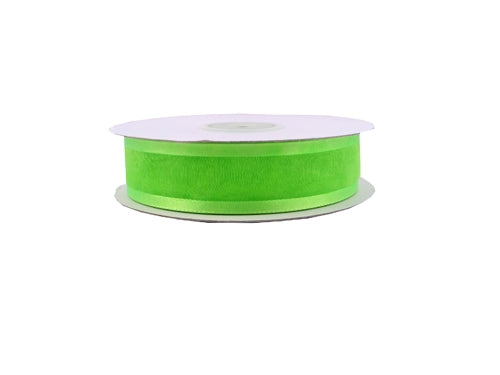 7/8" Shimmering Sheer Organza Ribbon w/ Satin Edges (25 Yds)