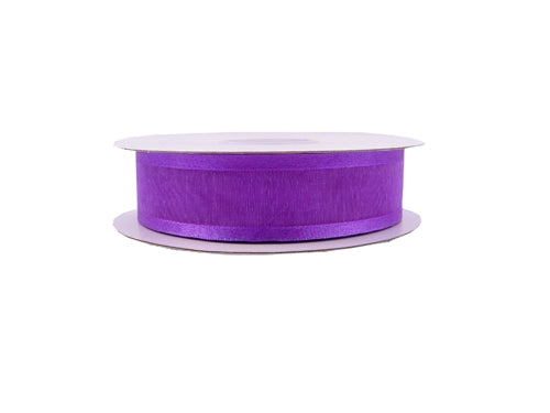 Load image into Gallery viewer, 7/8&quot; Shimmering Sheer Organza Ribbon w/ Satin Edges (25 Yds)
