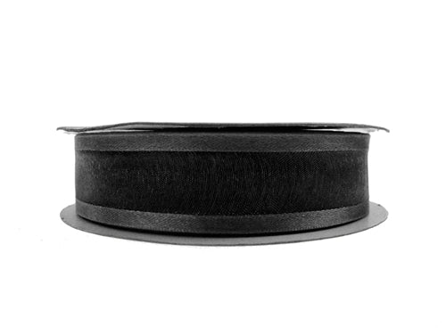 Load image into Gallery viewer, 7/8&quot; Shimmering Sheer Organza Ribbon w/ Satin Edges (25 Yds)
