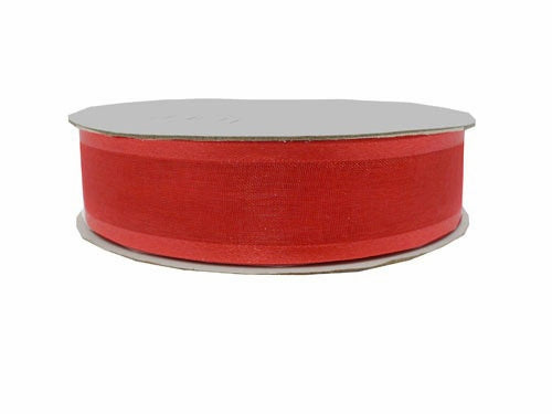 Load image into Gallery viewer, 7/8&quot; Shimmering Sheer Organza Ribbon w/ Satin Edges (25 Yds)
