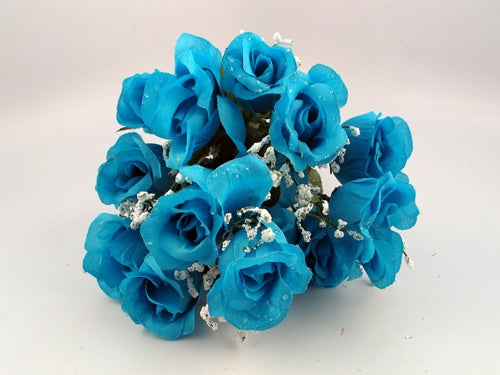 Load image into Gallery viewer, CLEARANCE - 18&quot; Silk Rose Flower Bouquet - 14 Heads (1 Pc)
