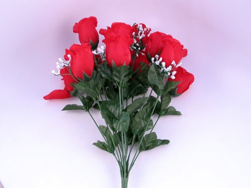 Load image into Gallery viewer, CLEARANCE - 18&quot; Silk Rose Flower Bouquet - 14 Heads (1 Pc)
