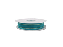 Load image into Gallery viewer, 5/8&quot; Sheer Organza Ribbon w/ Satin &amp; Metallic Edges (25 Yds)
