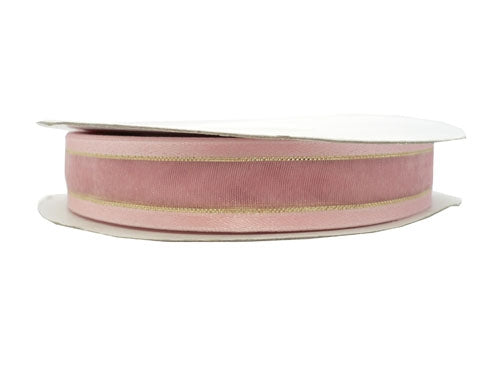 Load image into Gallery viewer, 5/8&quot; Sheer Organza Ribbon w/ Satin &amp; Metallic Edges (25 Yds)
