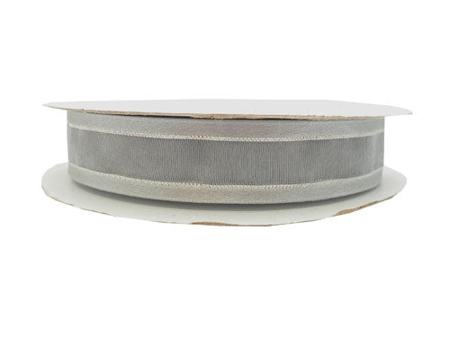 Load image into Gallery viewer, 5/8&quot; Sheer Organza Ribbon w/ Satin &amp; Metallic Edges (25 Yds)
