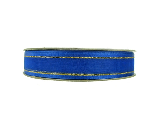 Load image into Gallery viewer, 5/8&quot; Sheer Organza Ribbon w/ Satin &amp; Metallic Edges (25 Yds)

