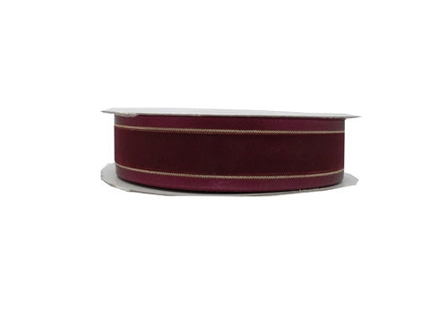 Load image into Gallery viewer, 7/8&quot; Sheer Organza Ribbon w/ Satin &amp; Metallic Edges (25 Yds)
