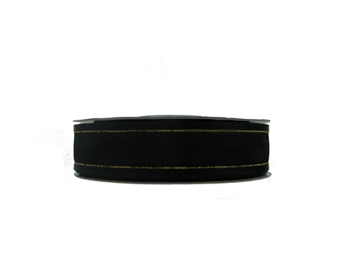 Load image into Gallery viewer, 7/8&quot; Sheer Organza Ribbon w/ Satin &amp; Metallic Edges (25 Yds)
