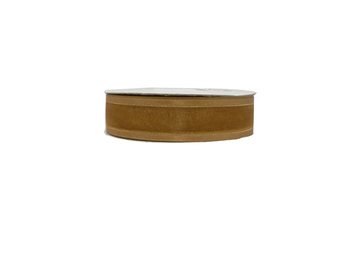 Load image into Gallery viewer, 7/8&quot; Sheer Organza Ribbon w/ Satin &amp; Metallic Edges (25 Yds)
