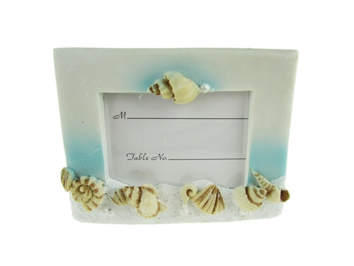 Load image into Gallery viewer, CLEARANCE - 4&quot; Beach Picture Frame / Place Card Holder Favor (12 Pcs)
