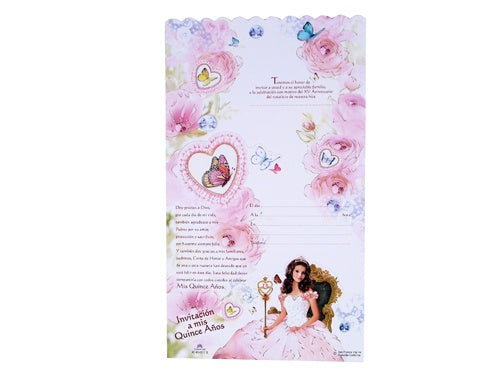 Load image into Gallery viewer, Quinceanera Invitation #8 (Italian Made) (10 Pcs)
