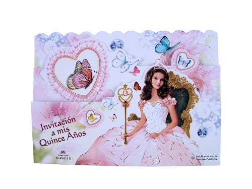 Load image into Gallery viewer, Quinceanera Invitation #8 (Italian Made) (10 Pcs)
